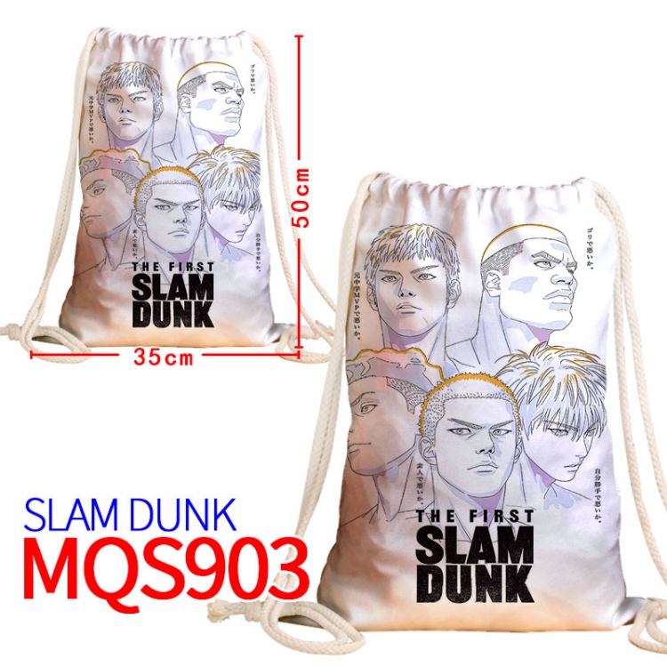 Slam Dunk Canvas drawstring pocket backpack 50x35cm MQS-903