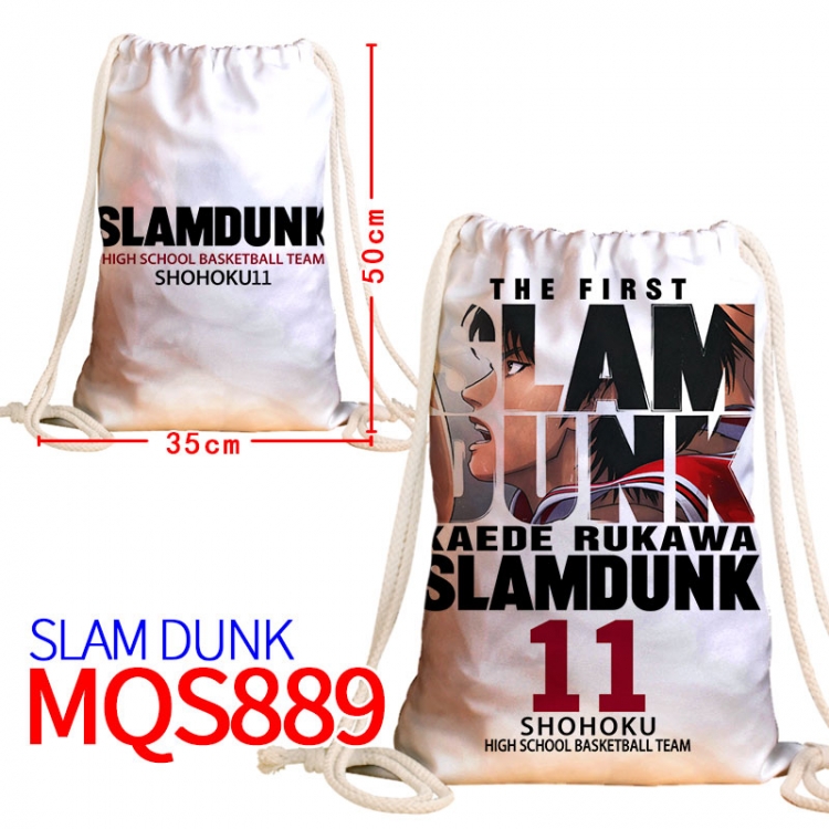 Slam Dunk Canvas drawstring pocket backpack 50x35cm MQS-889