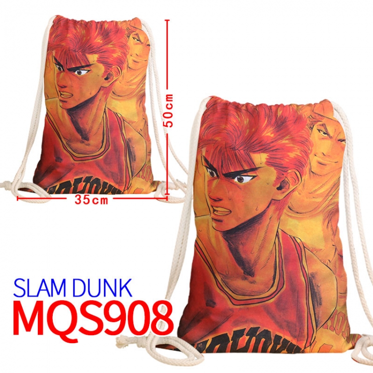 Slam Dunk Canvas drawstring pocket backpack 50x35cm  MQS-908