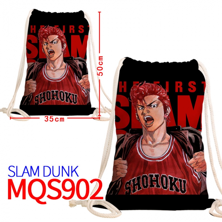 Slam Dunk Canvas drawstring pocket backpack 50x35cm MQS-902