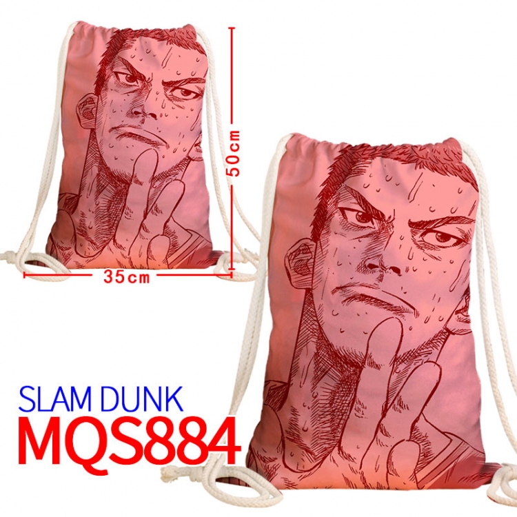 Slam Dunk Canvas drawstring pocket backpack 50x35cm MQS-884