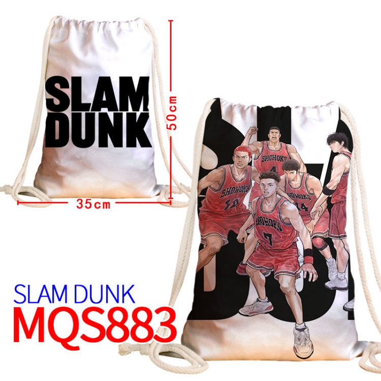 Slam Dunk Canvas drawstring pocket backpack 50x35cm MQS-883