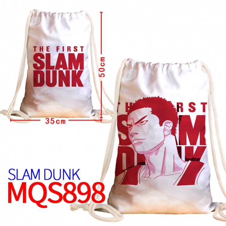 Slam Dunk Canvas drawstring pocket backpack 50x35cm  MQS-898