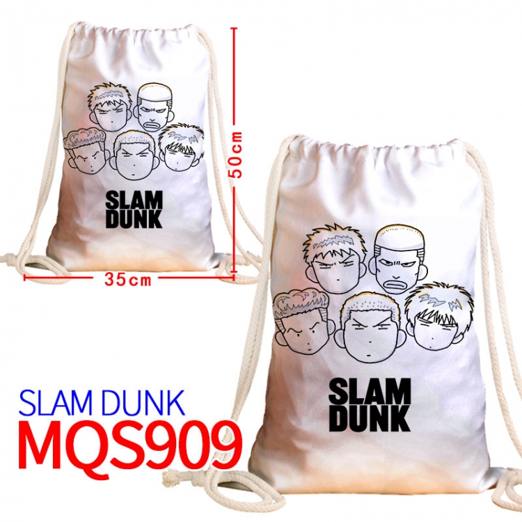 Slam Dunk Canvas drawstring pocket backpack 50x35cm  MQS-909