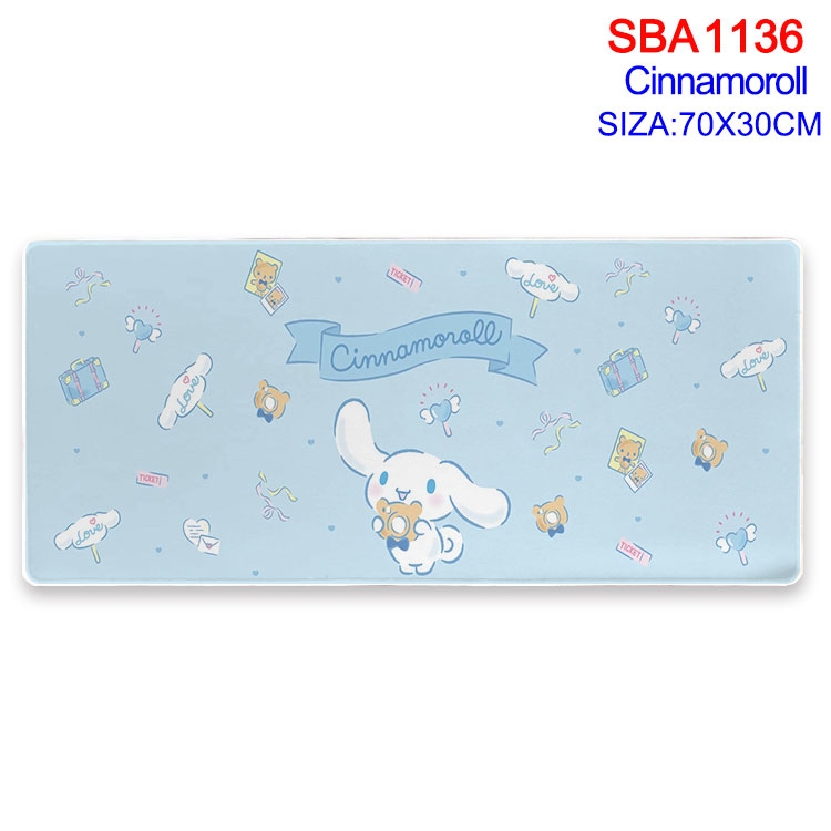 Cinnamoroll cartoon peripheral locking mouse pad 70X30cm SBA-1136-2