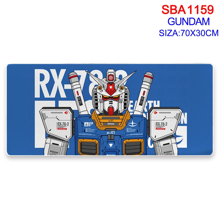 Gundam Animation peripheral locking mouse pad 70X30cm  SBA-1159-2