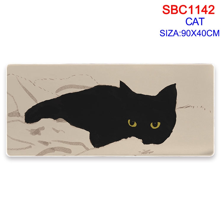 Cat cartoon peripheral locking mouse pad 90X40CM SBC-1142-2