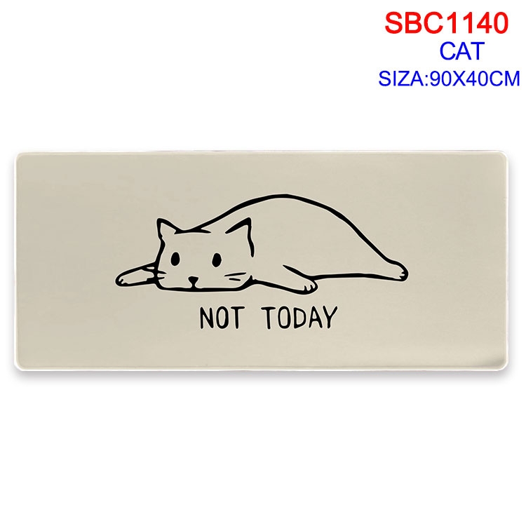 Cat cartoon peripheral locking mouse pad 90X40CM SBC-1140-2
