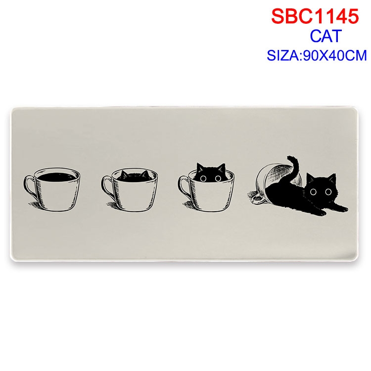 Cat cartoon peripheral locking mouse pad 90X40CM  SBC-1145-2