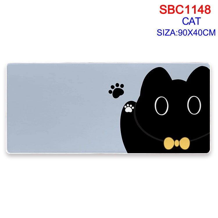 Cat cartoon peripheral locking mouse pad 90X40CM SBC-1148-2