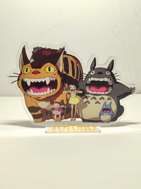 TOTORO Anime Laser Acrylic Humanoid  keychain Standing Plates