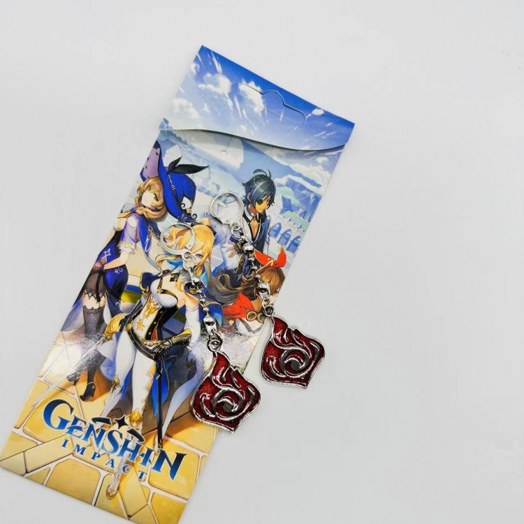 Genshin Impact Anime peripheral earrings pendant jewelry