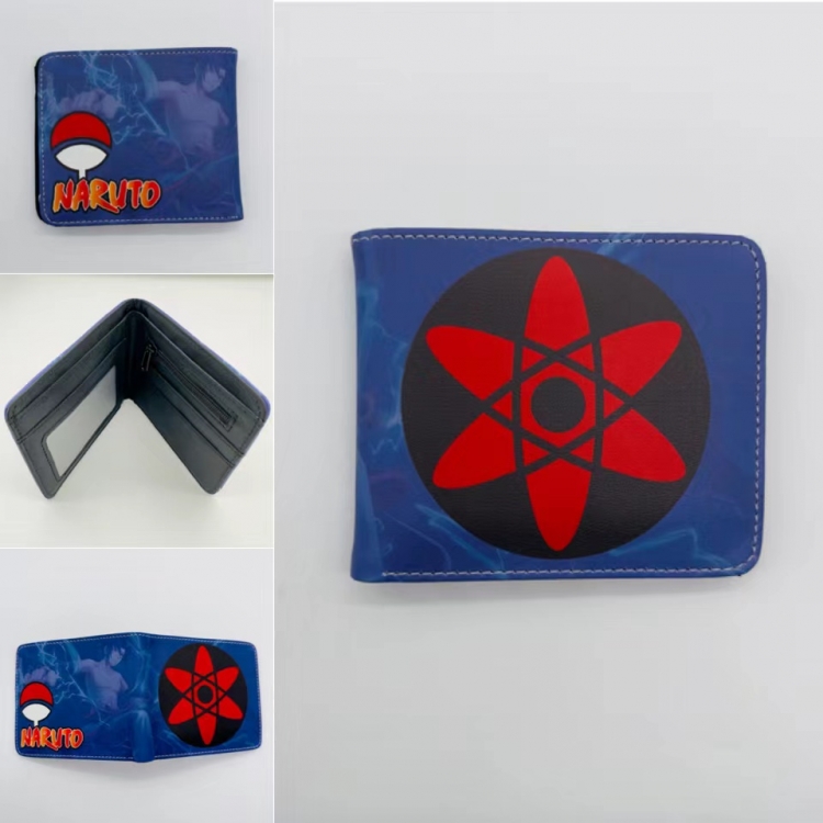 Naruto Full color  Two fold short card case wallet 11X9.5CM 2136