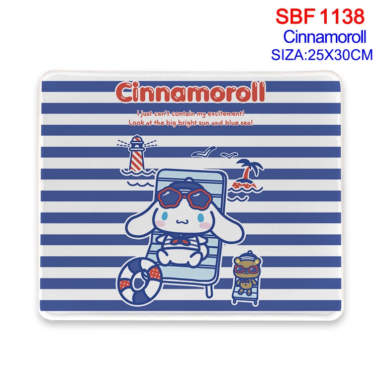 Cinnamoroll Anime peripheral edge lock mouse pad 25X30cm SBF-1138-2