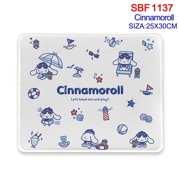 Cinnamoroll Anime peripheral edge lock mouse pad 25X30cm  SBF-1137-2