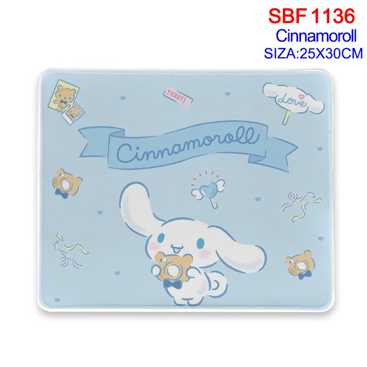 Cinnamoroll Anime peripheral edge lock mouse pad 25X30cm  SBF-1136-2