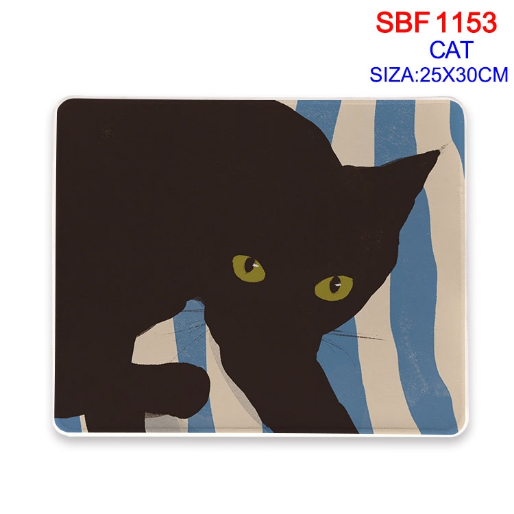 Cat Anime peripheral edge lock mouse pad 25X30cm SBF-1153-2