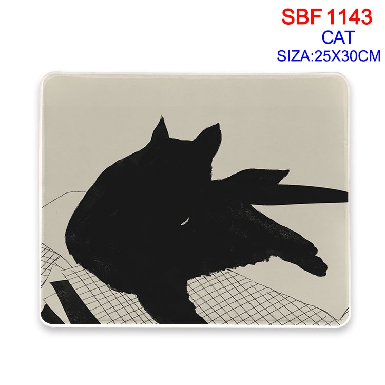 Cat Anime peripheral edge lock mouse pad 25X30cm  SBF-1143-2