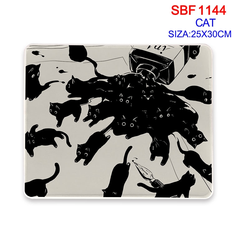 Cat Anime peripheral edge lock mouse pad 25X30cm SBF-1144-2