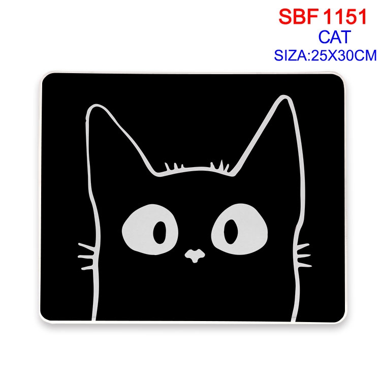 Cat Anime peripheral edge lock mouse pad 25X30cm SBF-1151-2