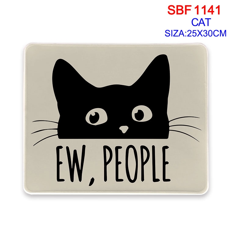 Cat Anime peripheral edge lock mouse pad 25X30cm SBF-1141-2