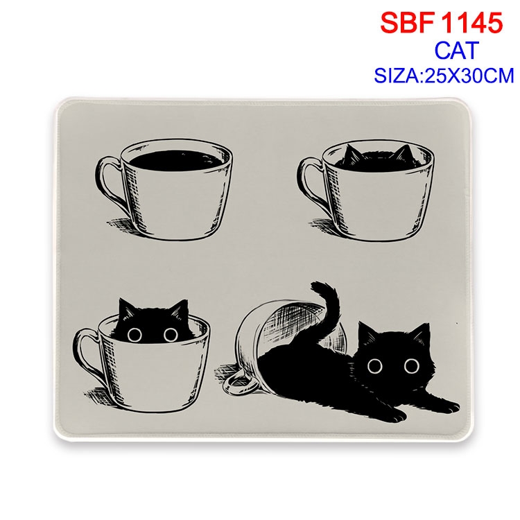 Cat Anime peripheral edge lock mouse pad 25X30cm SBF-1145-2