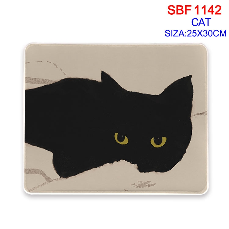 Cat Anime peripheral edge lock mouse pad 25X30cm SBF-1142-2