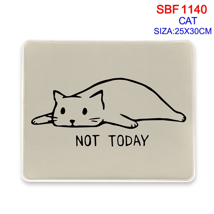 Cat Anime peripheral edge lock mouse pad 25X30cm SBF-1140-2