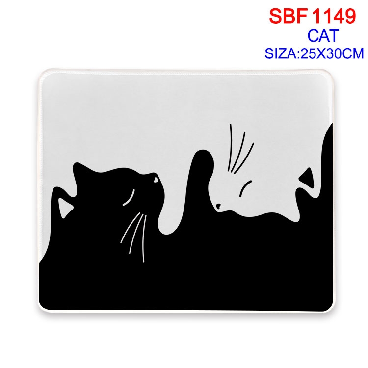 Cat Anime peripheral edge lock mouse pad 25X30cm SBF-1149-2