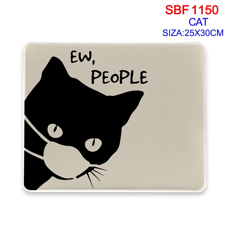 Cat Anime peripheral edge lock mouse pad 25X30cm SBF-1150-2