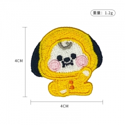 BTS Cartoon embroidery fabric ...