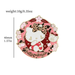 Kitty Metal badge cute cartoon...