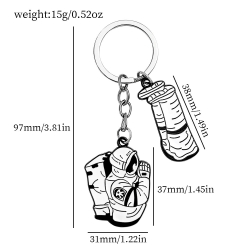 Chainsaw man Cartoon metal key...