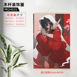 Inuyasha Wooden pole decorativ...