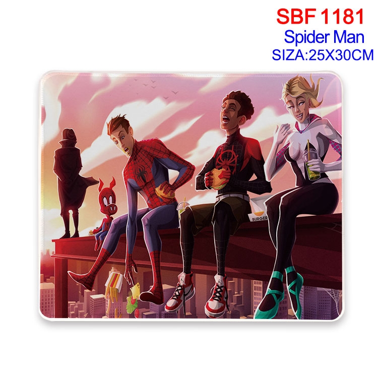 Spiderman Anime peripheral edge lock mouse pad 25X30cm SBF-1181-2