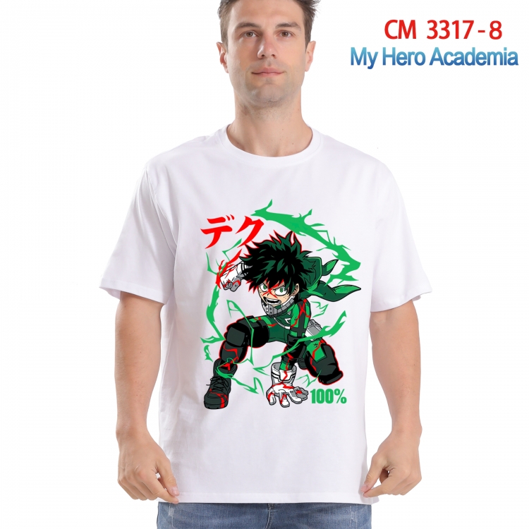 My Hero Academia Printed short-sleeved cotton T-shirt from S to 4XL 3317-8