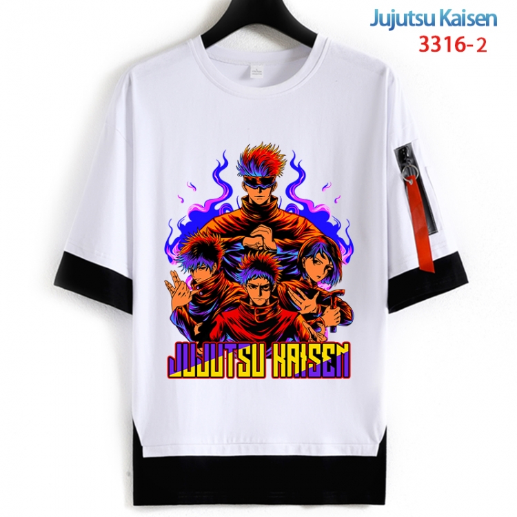 My Hero Academia Cotton Crew Neck Fake Two-Piece Short Sleeve T-Shirt from S to 4XL HM-3316-2