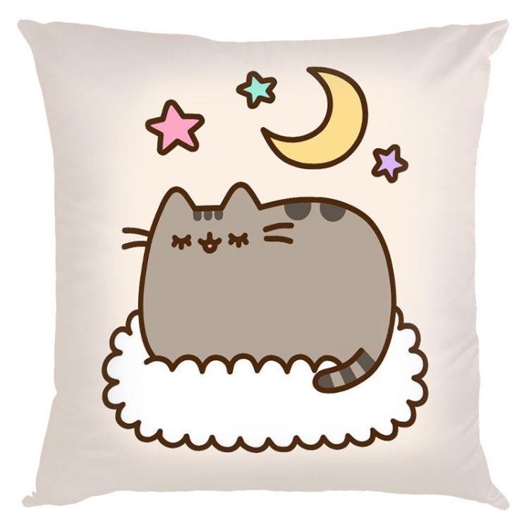 Pusheen Anime black Plastic rod Cloth painting Wall Scroll 60X90CM  P3-13