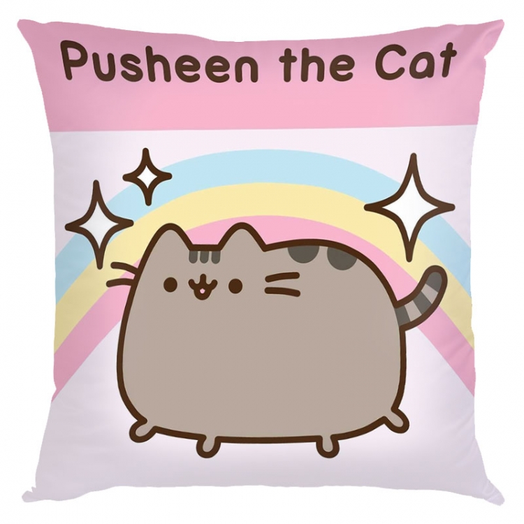 Pusheen Anime black Plastic rod Cloth painting Wall Scroll 60X90CM   P3-3