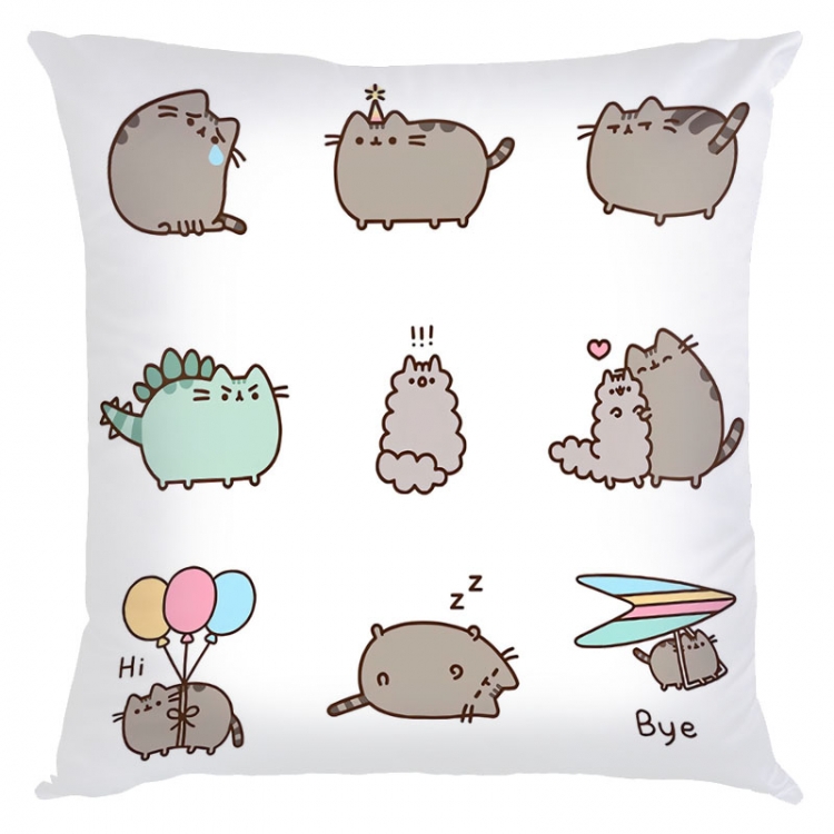 Pusheen Anime black Plastic rod Cloth painting Wall Scroll 60X90CM  P3-14