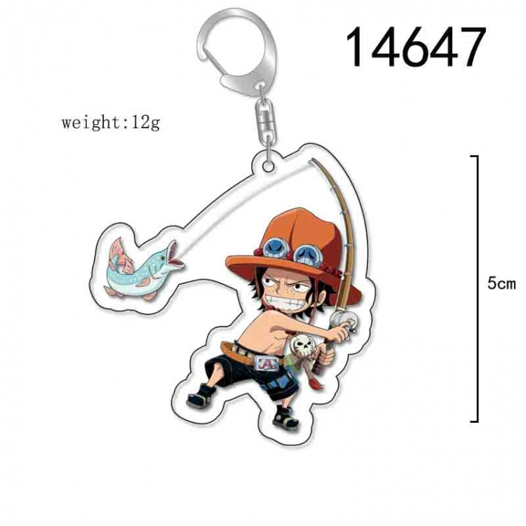 One Piece Anime Acrylic Keychain Charm price for 5 pcs 14647