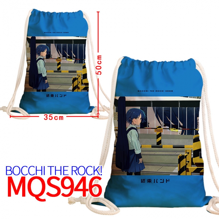 Bocchi the Rock Canvas drawstring pocket backpack 50x35cm