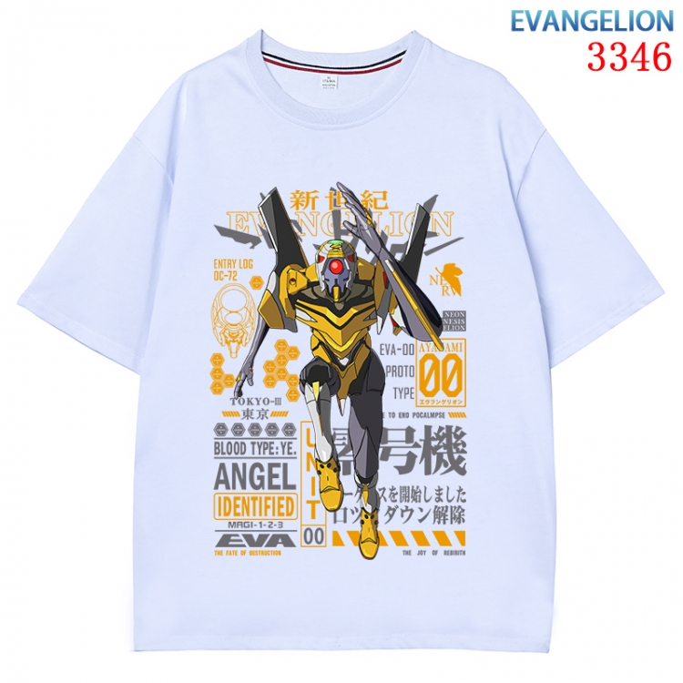 EVA Anime peripheral direct spray technology pure cotton short sleeved T-shirt  from S to 4XL CMY-3346-1