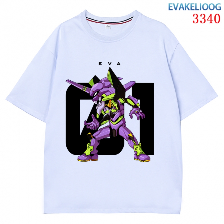 EVA Anime peripheral direct spray technology pure cotton short sleeved T-shirt  from S to 4XL CMY-3340-1