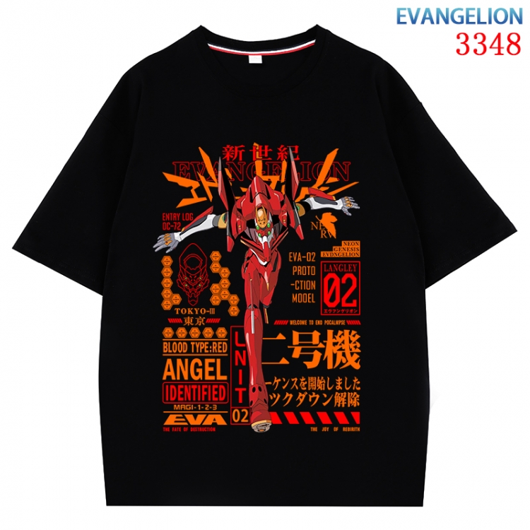 EVA Anime peripheral direct spray technology pure cotton short sleeved T-shirt  from S to 4XL  CMY-3348-2