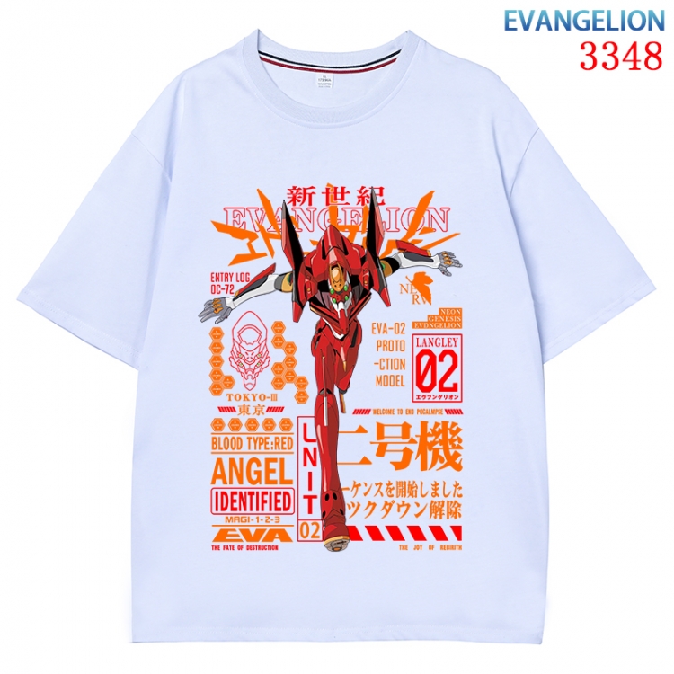 EVA Anime peripheral direct spray technology pure cotton short sleeved T-shirt  from S to 4XL CMY-3348-1