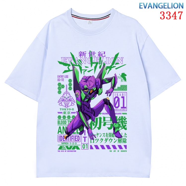 EVA Anime peripheral direct spray technology pure cotton short sleeved T-shirt  from S to 4XL  CMY-3347-1