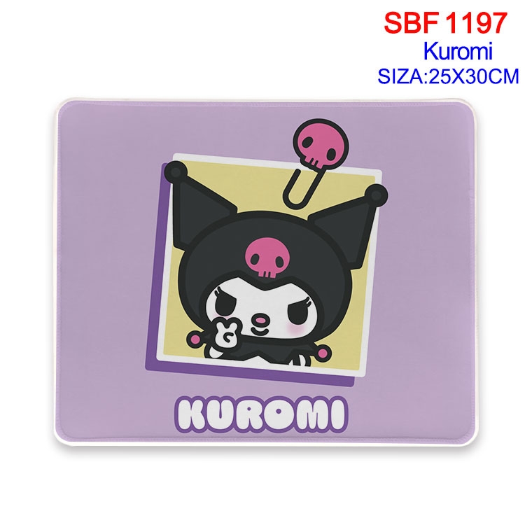 Kuromi Anime peripheral edge lock mouse pad 25X30cm SBF-1197-2