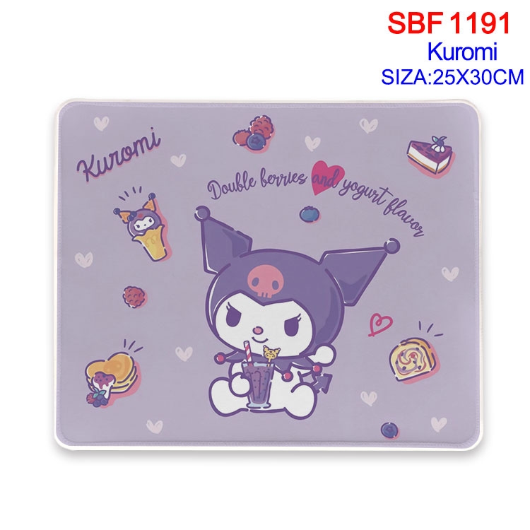 Kuromi Anime peripheral edge lock mouse pad 25X30cm SBF-1191-2