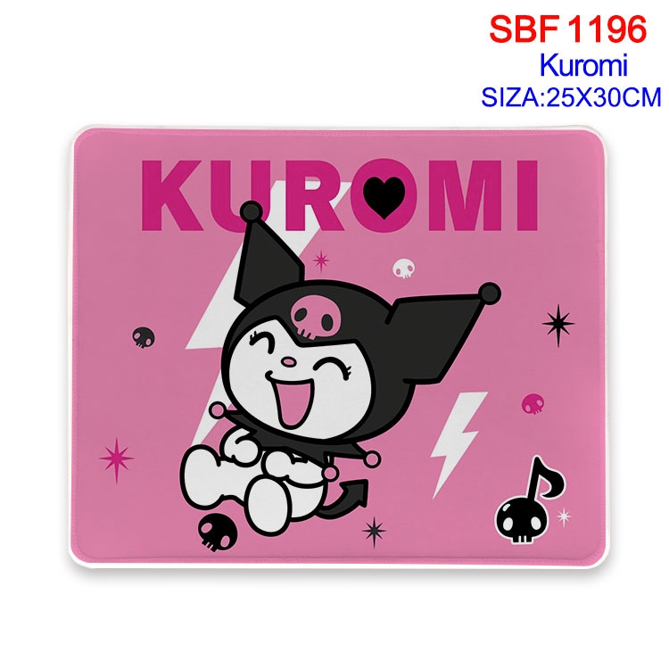 Kuromi Anime peripheral edge lock mouse pad 25X30cm SBF-1196-2